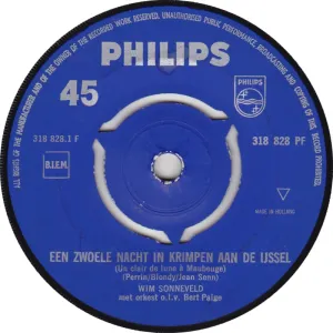 Pochette de Een zwoele nacht in Krimpen aan de IJssel / Zo heerlijk rustig de Wim Sonneveld