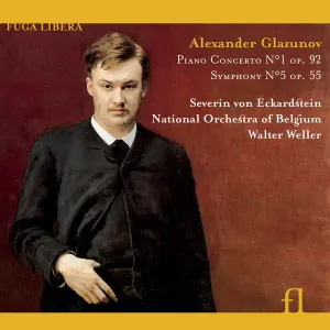 Pochette de Piano Concerto no.1 op. 92 / Symphony no. 5 op. 55 de Alexander Glazunov - Walter Weller