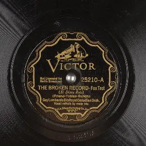 Pochette de The Broken Record / Alone at a Table for Two de Guy Lombardo and His Royal Canadians