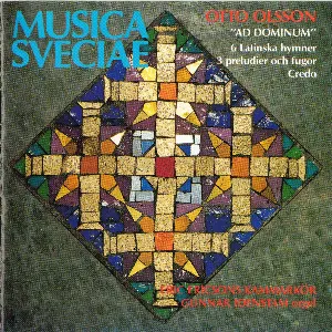 Pochette de “Ad Dominum”: 6 latinska hymner / 3 preludier och fugor / Credo de Eric Ericsons Kammarkör