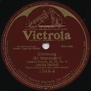 Pochette de Stimmung (An Impression) / Waltz (in D major) de Jascha Heifetz - Leopold Godowsky