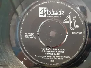 Pochette de To Each His Own / I'm Happy to Hear You're Sorry de Frankie Laine