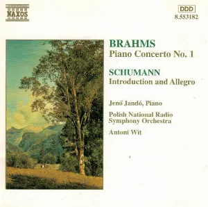 Pochette Brahms: Piano Concerto no. 1 / Schumann: Introduction and Allegro