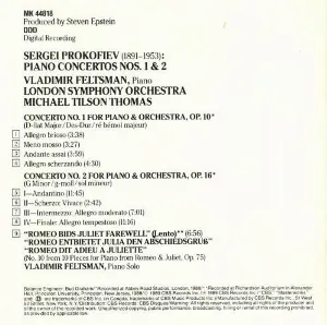 Pochette Concertos for Piano and Orchestra Nos. 1, 2