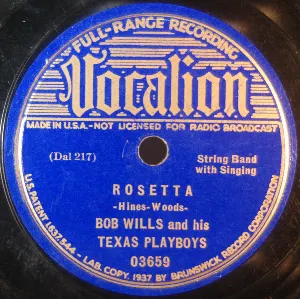 Pochette de Rosetta / I'm a Ding Dong Daddy (From Dumas) de Bob Wills and His Texas Playboys