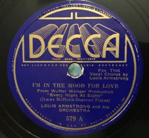 Pochette de I'm in the Mood for Love / Got a Bran' New Suit de Louis Armstrong & His Orchestra