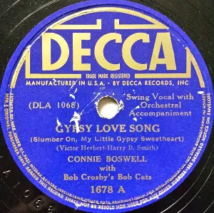 Pochette de Gypsy Love Song / Ah! Sweet Mystery of Life de Connee Boswell - Bob Crosby and the Bob Cats