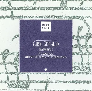 Pochette de Madrigali a cinque voci, Libro II de Carlo Gesualdo