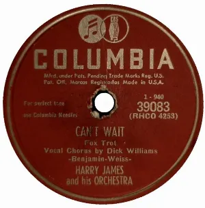 Pochette de Can't Wait / Out of the Dark de Harry James and His Orchestra