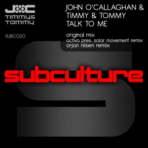 Pochette de Talk To Me de John O’Callaghan