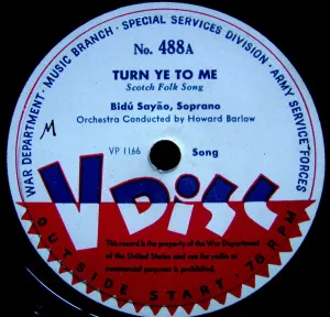 Pochette de Turn Ye to Me / My Wild Irish Rose / Loch Lomond de Bidu Sayão