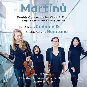 Pochette de Double Concertos for Violin & Piano / Rhapsody-Concerto for Viola and Orchestra de Lawrence Foster - Mari Kodama - Bohuslav Martinů