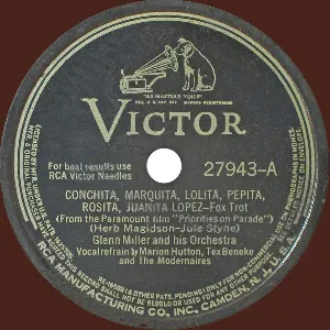 Pochette de Conchita, Marquita, Lolita, Pepita, Rosita, Juanita Lopez / Long Tall Mama de Glenn Miller and His Orchestra