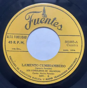 Pochette de Lamento cumbiambero / Palomito hechicera de Los Corraleros de Majagual