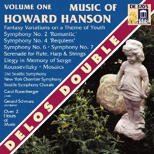 Pochette de Music of Howard Hanson, Volume One de Seattle Symphony - Gerard Schwarz - Howard Hanson