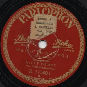 Pochette de Hallo Bandoeng / Moedertjelief de Willy Derby