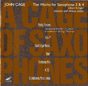 Pochette de A Cage of Saxophones, Volumes 3 & 4 de John Cage