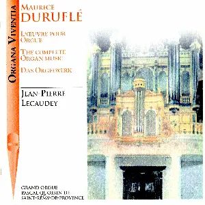 Pochette de L’Œuvre pour orgue de Maurice Duruflé