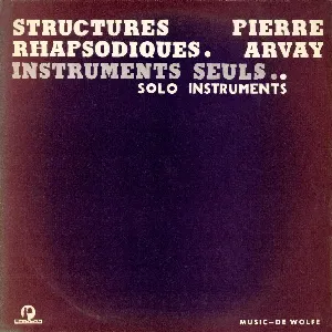 Pochette de Structures Rapsodiques de Pierre Arvay