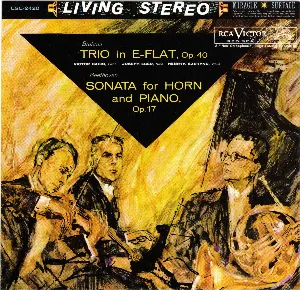 Pochette Brahms: Trio in E-flat, op. 40 / Beethoven: Sonata for Horn and Piano, op. 17