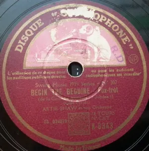 Pochette de Begin the Beguine / Deep Purple de Artie Shaw and His Orchestra