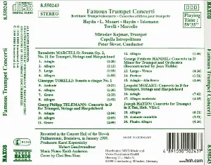 Pochette de Famous Trumpet Concerti de Capella Istropolitana