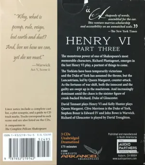 Pochette de Henry VI Part 3 de William Shakespeare
