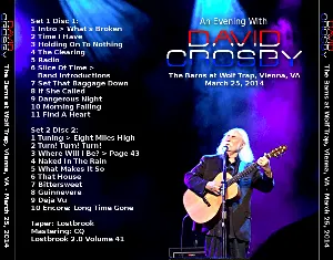 Pochette de Live at The Barns, Wolf Trap Foundation, Vienna, VA, US, Mar 25, 2014 de David Crosby