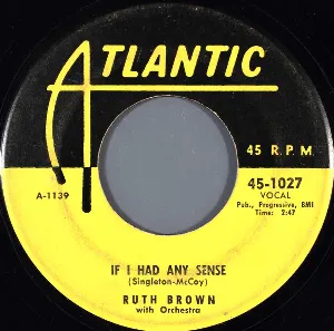 Pochette de If I Had Any Sense / Hello Little Boy de Ruth Brown