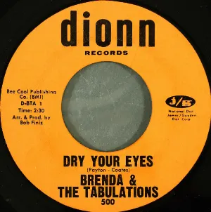 Pochette de Dry Your Eyes / The Wash de Brenda & the Tabulations