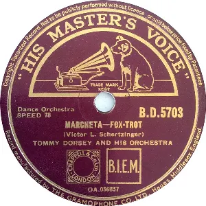 Pochette de Marcheta / Deep Night de Tommy Dorsey and His Orchestra