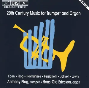Pochette de 20th Century Music for Trumpet and Organ de André Jolivet - Petr Eben - Hans‐Ola Ericsson - Alan Hovhaness