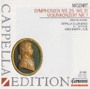 Pochette Symphonien Nr. 25 · Nr. 31 / Violinkonzert Nr. 7