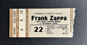 Pochette de Live at Bayfront Center, St. Petersburg, October 22, 1981 de Frank Zappa