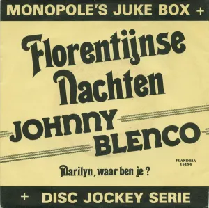 Pochette de Florentijnse nachten de Johnny Blenco
