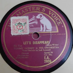 Pochette de Let's Disappear! / Say "Si Si" de Tommy Dorsey and His Orchestra - Glenn Miller and His Orchestra