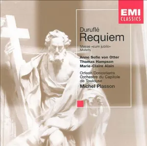 Pochette de Requiem / Messe "cum jubilo" / Motets de Marie‐Claire Alain - Thomas Hampson - Maurice Duruflé - Michel Plasson - Orchestre national du Capitole de Toulouse - Orfeón Donostiarra - Anne Sofie von Otter