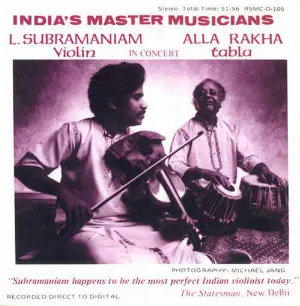 Pochette de India's Master Musicians de L. Subramaniam - Alla Rakha