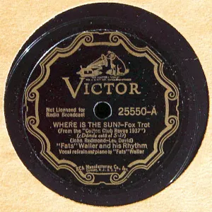 Pochette de Old Plantation / Where Is the Sun? de Fats Waller and His Rhythm
