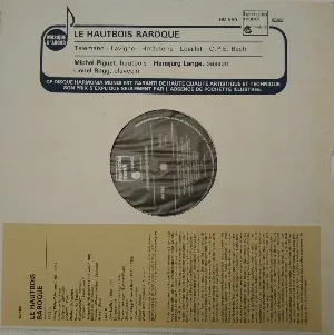 Pochette de Le Hautbois baroque de Lionel Rogg