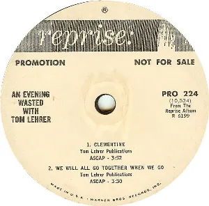 Pochette de An Evening Wasted With Tom Lehrer de Tom Lehrer