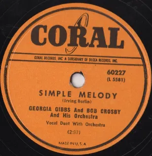Pochette de Simple Melody / A Little Bit Independent de Bob Crosby and His Orchestra