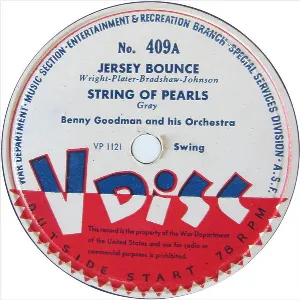 Pochette de Jersey Bounce / String of Pearls / Long John Silver de Jimmy Dorsey and His Orchestra - Benny Goodman and His Orchestra