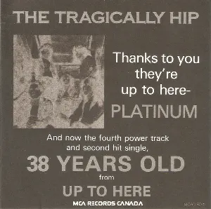 Pochette de 38 Years Old de The Tragically Hip
