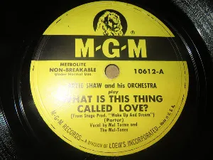 Pochette de What Is This Thing Called Love? / The Glider de Artie Shaw and His Orchestra