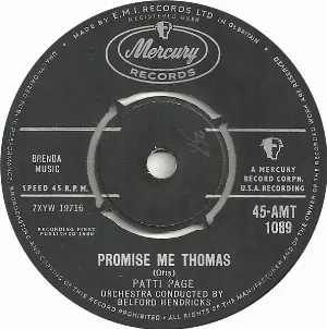 Pochette Promise Me Thomas / Two Thousand, Two Hundred, Twenty-Three Miles