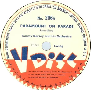 Pochette de Paramont on Parade / And So Little Time / Pretty Kitty Blue Eyes de Tommy Dorsey and His Orchestra