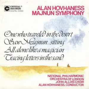 Pochette de Majnun Symphony de Alan Hovhaness - National Philharmonic Orchestra - The John Alldis Choir