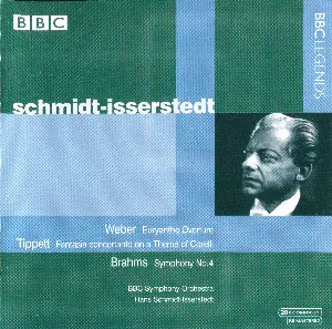 Pochette Weber: Euryanthe Overture / Tippett: Fantasia concertante on a Theme of Corelli / Brahms: Symphony no. 4