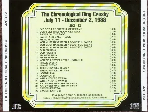 Pochette The Chronological Bing Crosby, Volume 23: 1938